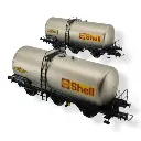 Set 2 Wagons citernes JOUEF 6223 Shell / Simotra - HO 1 : 87 - SNCF - EP IV - 3