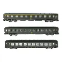 Set 3 voitures voyageurs DEV AO Arnold HN4385 - N 1/160 - SNCF - EP IV - 2