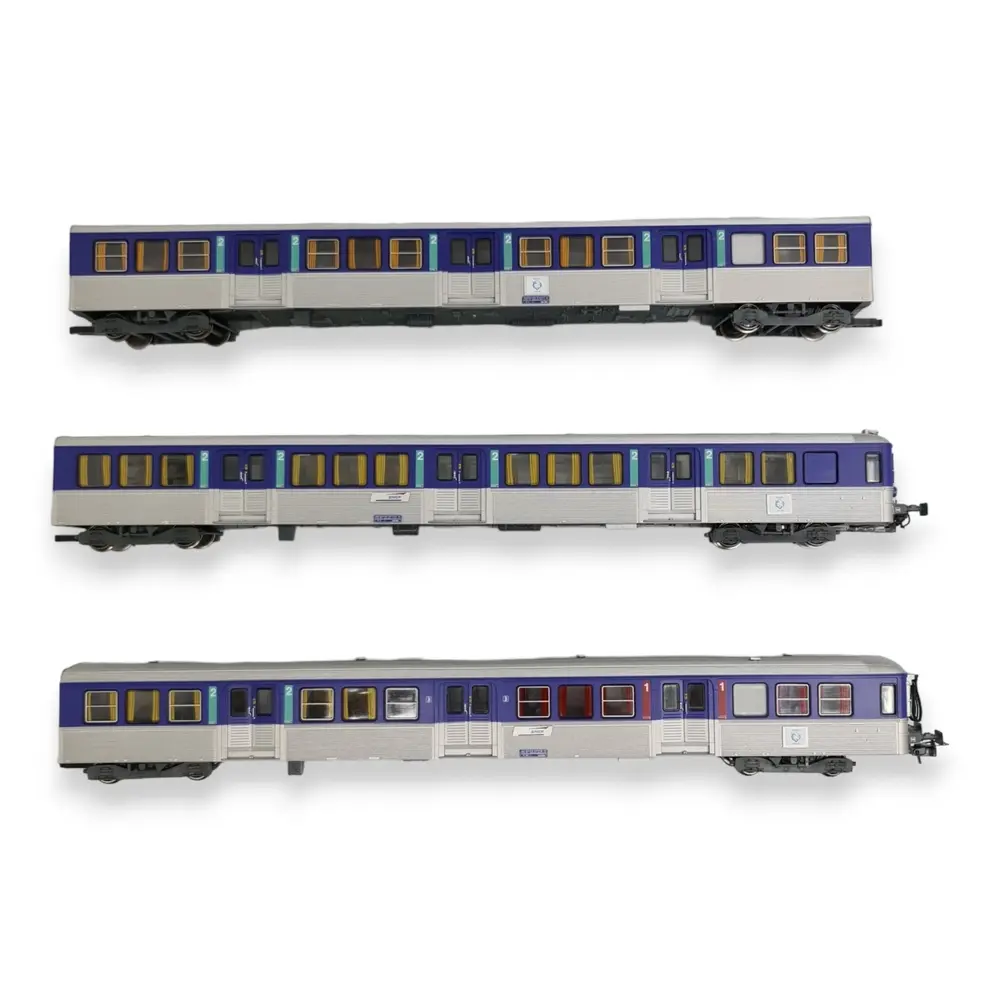 Coffret 3 voitures RIO 80 - Jouef HJ4184 - HO 1/87 - SNCF - 3