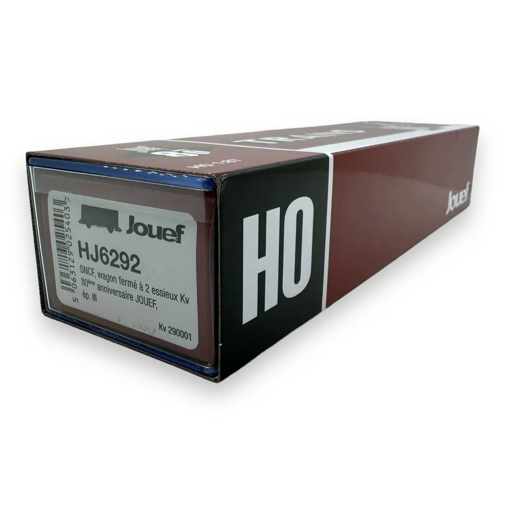 Wagon Couvert à 2 Essieux 80e Anniversaire - JOUEF HJ6292 - HO 1/87 - SNCF - EP III - 2R - 4