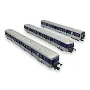 Coffret 3 voitures RIO 80 - Jouef HJ4184 - HO 1/87 - SNCF - 2