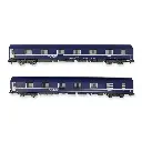 Set 2 voitures lits T2 - Arnold HN4405 - N 1/160 - SNCF - Ep V/VI - 2R - 2