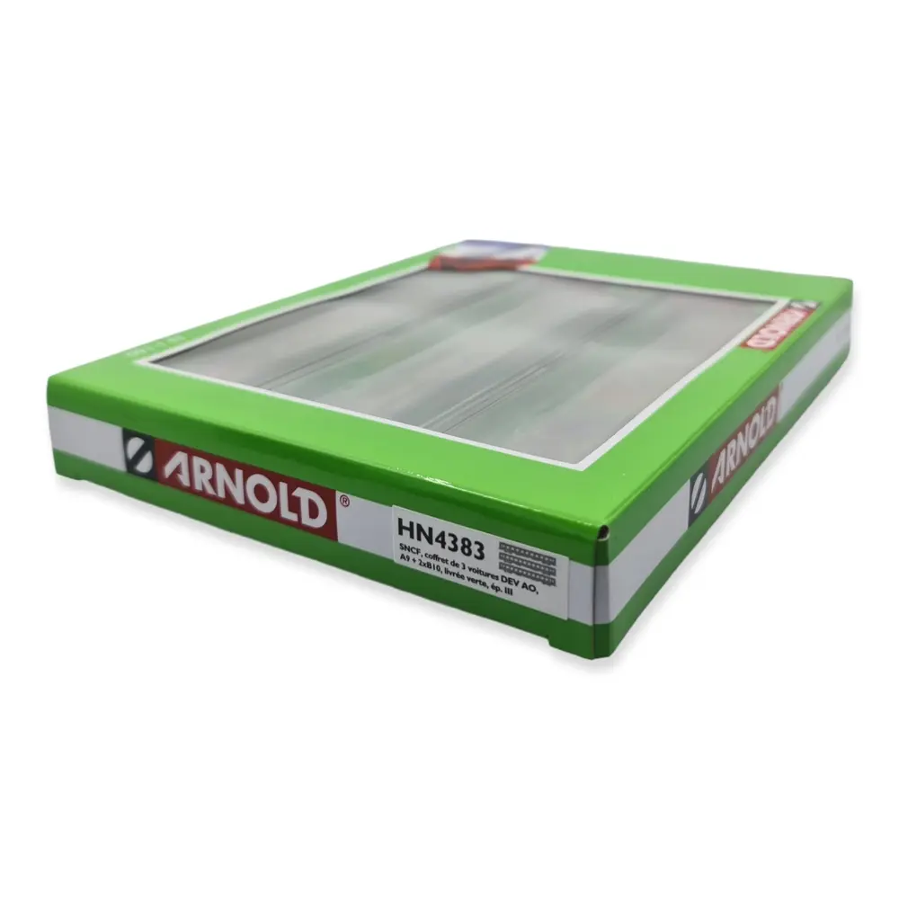 Set 3 voitures voyageurs DEV AO Arnold HN4383 - N 1/160 - SNCF - EP III - 3