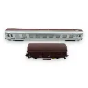 Set "Train de Maintenance" DEV in & Wagon G4 - Jouef HJ4183 - HO 1/87 - SNCF - Ep IV/V - 2R - 3
