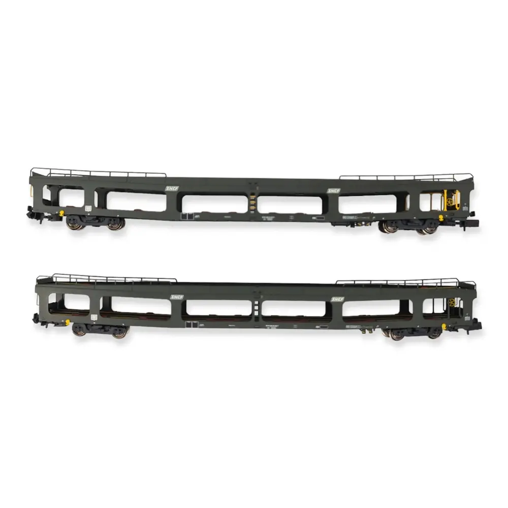Set 2 wagons porte-autos DD DEV 66 Arnold HN4411 - N 1/160 - SNCF - EP IV - 2