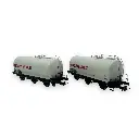 Set de 2 wagons citernes 3 essieux "Pétrole de l'Ouest" - Jouef HJ6249 - HO 1/87 - SNCF - Ep IV - 2R - 2