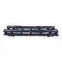 Set 2 wagons porte-auto DEV66 bleus Arnold HN4349 SNCB - N 1/160 - EP IV-V - 2