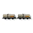Set 2 Wagons citernes JOUEF 6223 Shell / Simotra - HO 1 : 87 - SNCF - EP IV - 2