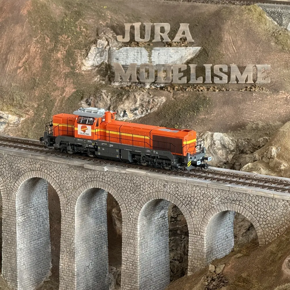 Locomotive Diesel VOSSLOH DE 18 - Jouef HJ2440 - COLAS RAIL - HO : 1/87  - EP VI - 2R - Analogique - 5
