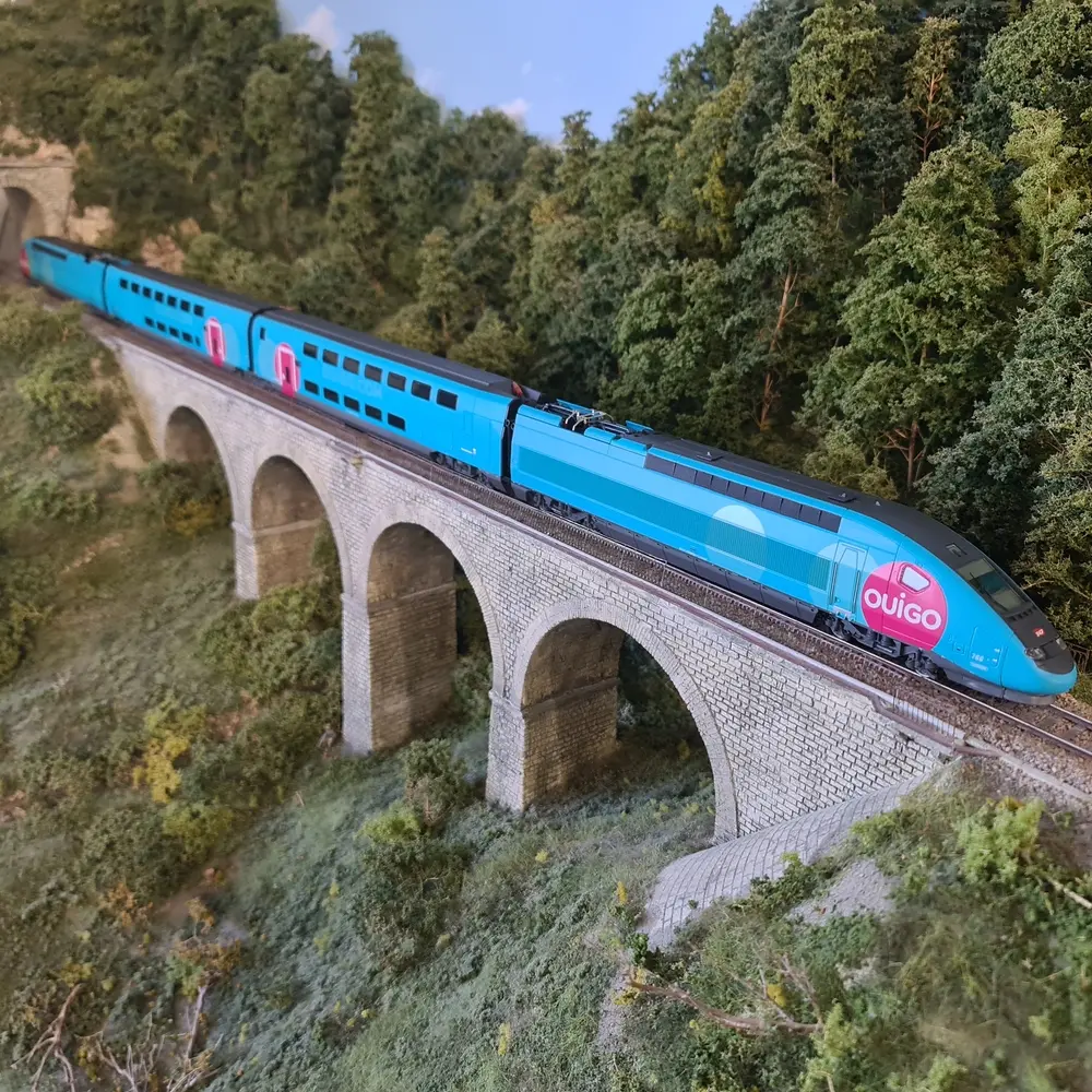 TGV Duplex OUIGO - 4 éléments DCC SON Jouef HJ2413S - HO 1/87 - SNCF EP VI - 5