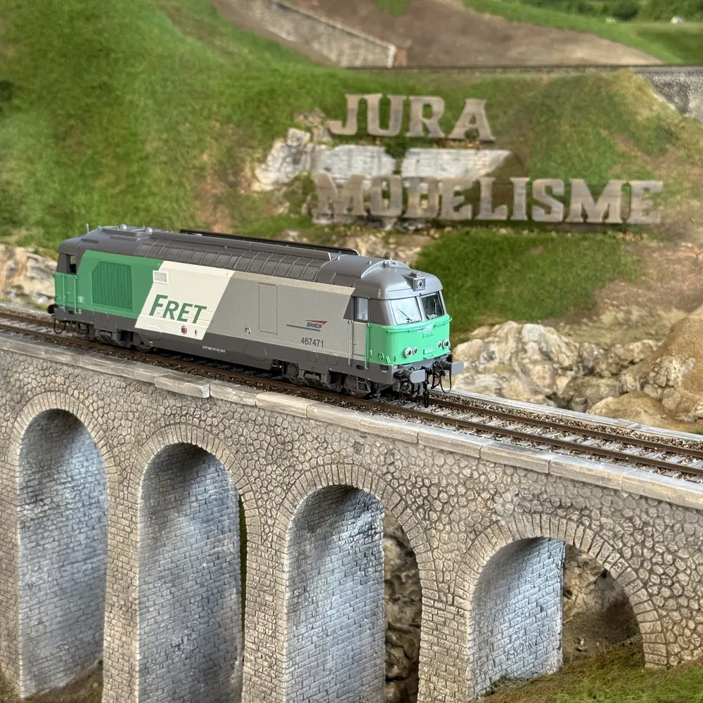 Locomotive Diesel BB467505 "FRET" - JOUEF HJ2342 - SNCF - HO 1/87 - EP VI - 2R - Analogique - 4