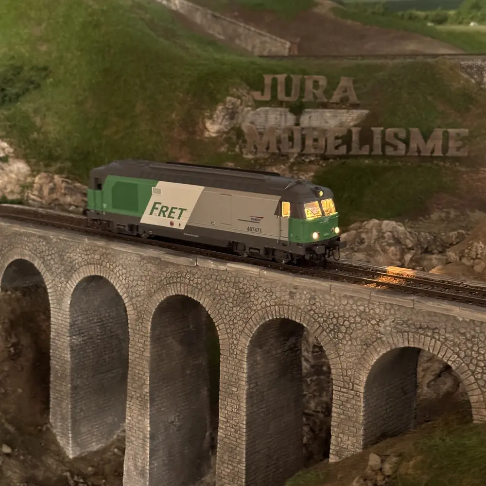 Locomotive Diesel BB467505 "FRET" - JOUEF HJ2342 - SNCF - HO 1/87 - EP VI - 2R - Analogique - 6