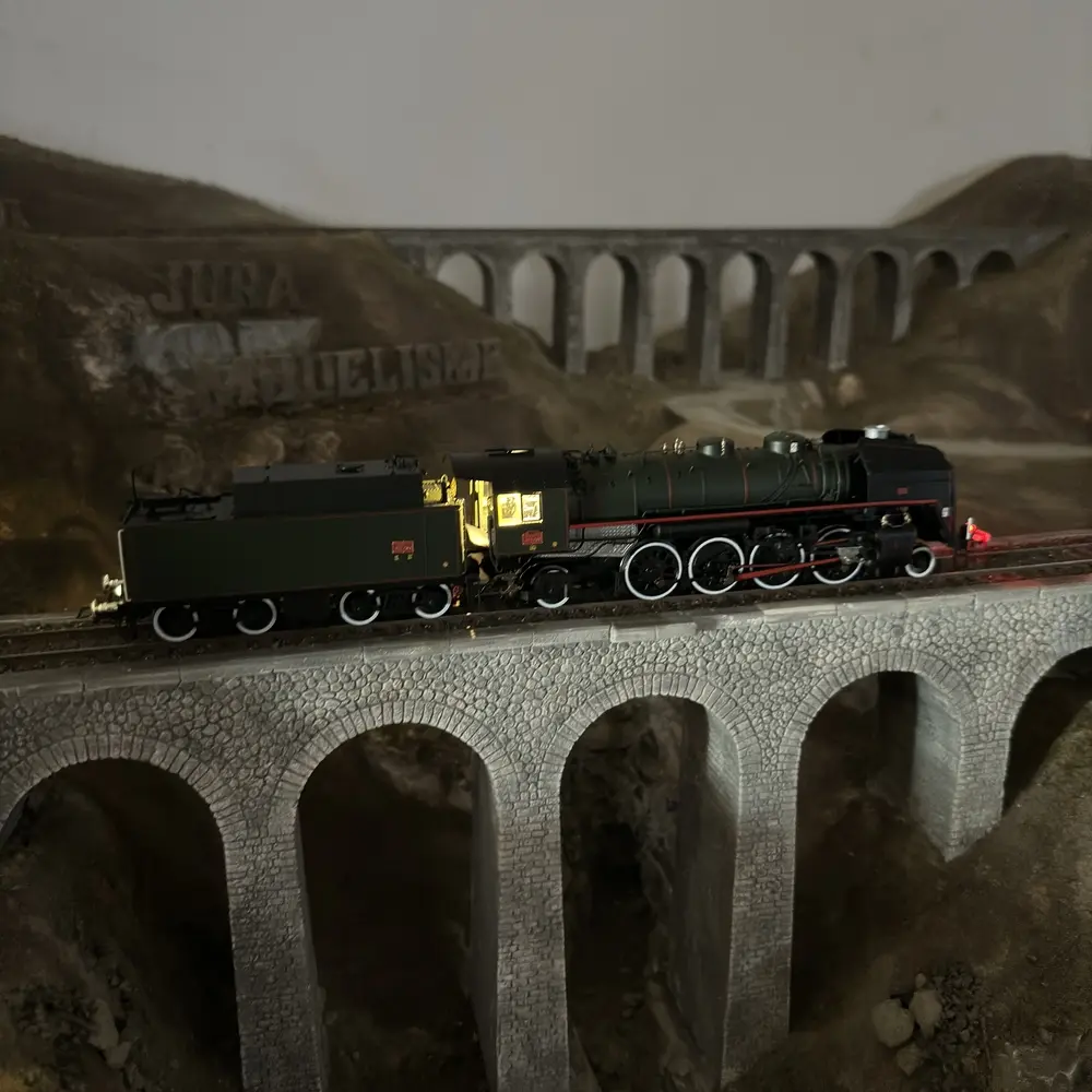 Locomotive à vapeur 141 R 1244 - Jouef HJ2433S - HO 1/87 - SNCF - Ep V - Digital sound - 2R - 8