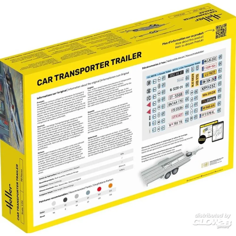 Car Transporter Trailer - HELLER 80774 - 1/24 - 2
