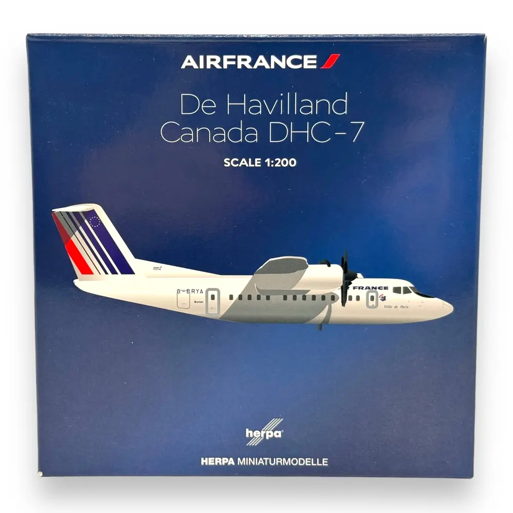 Avion DHC-7 Air France De Havilland Canada - G-BRYA « Ville de Paris » - Herpa 572644 - 1/200 - 6