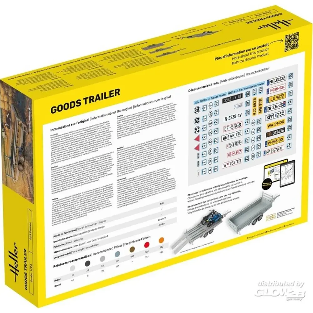 Goods Trailer - HELLER 80778 - 1/24  - 2