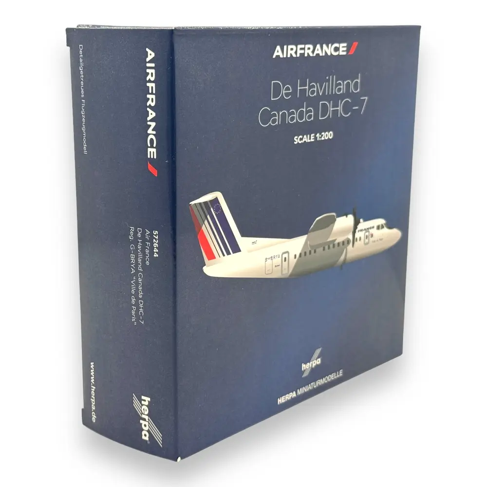 Avion DHC-7 Air France De Havilland Canada - G-BRYA « Ville de Paris » - Herpa 572644 - 1/200 - 8