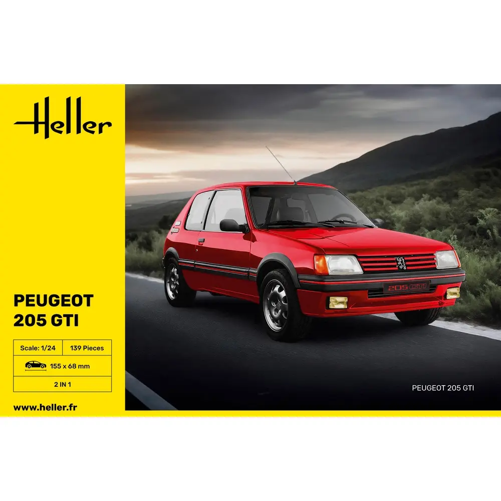 Peugeot 205 GTI - Heller 82705 - 1/24 - 3