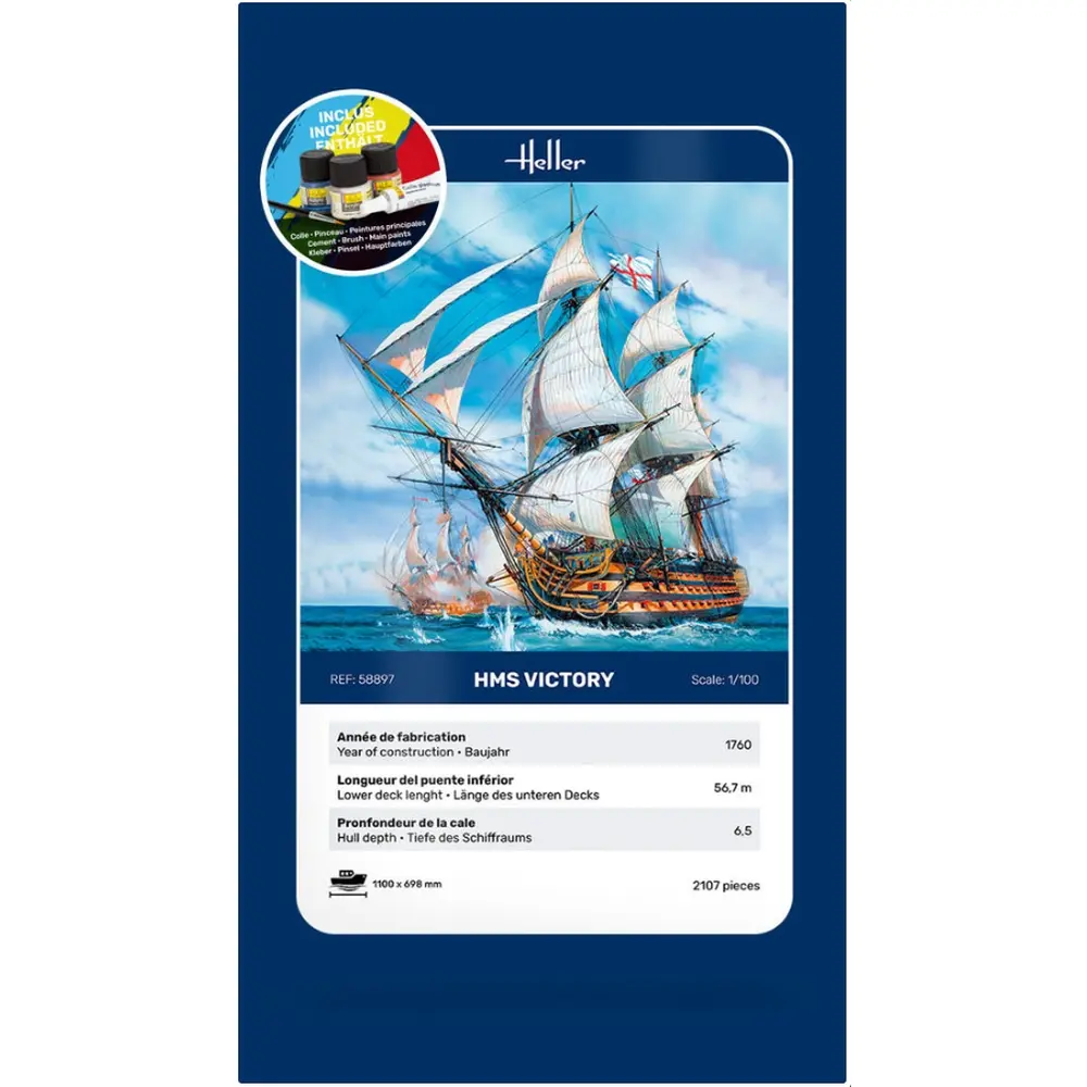 Bateau HMS Victory - Heller 58897 - 1/100 - 8