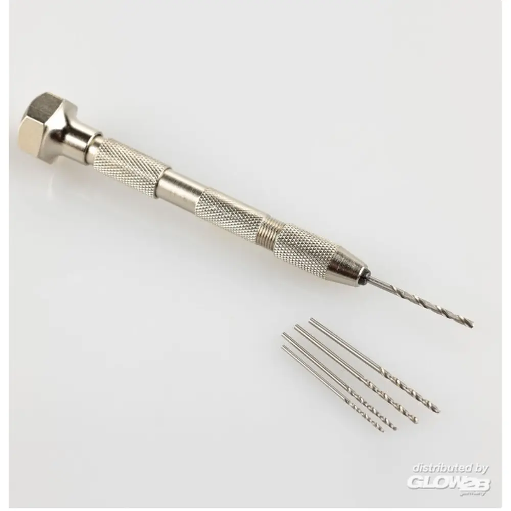 Perceuse à main avec cinq forets - HELLER 99019 - 1.0mm 1.2mm 1.4 mm 1.5mm 1.8mm diamètre - 2