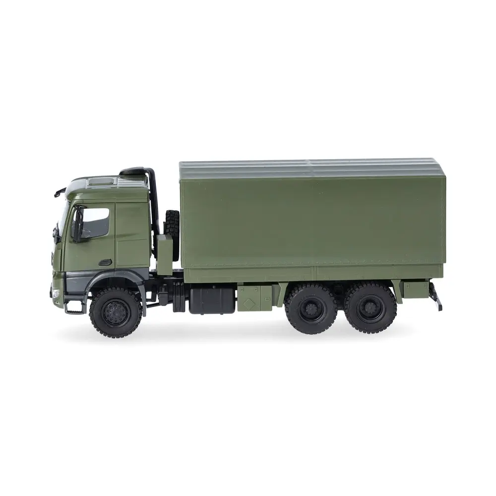Camion Plate-forme/bâche Mercedes-Benz Arocs - Herpa 747165 - HO 1/87 - 4