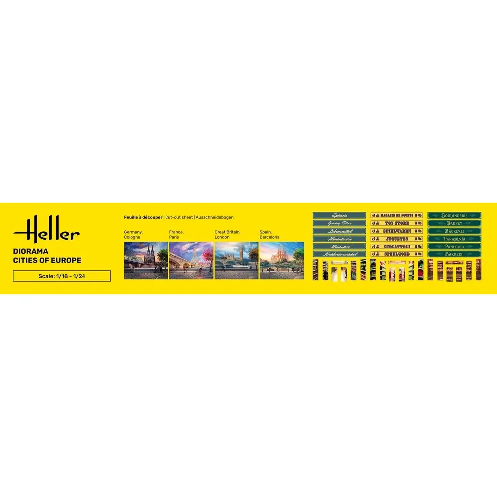 Diorama Des Villes D'Europe - 250x375x70mm - Heller 81256 - 1/24 - 2