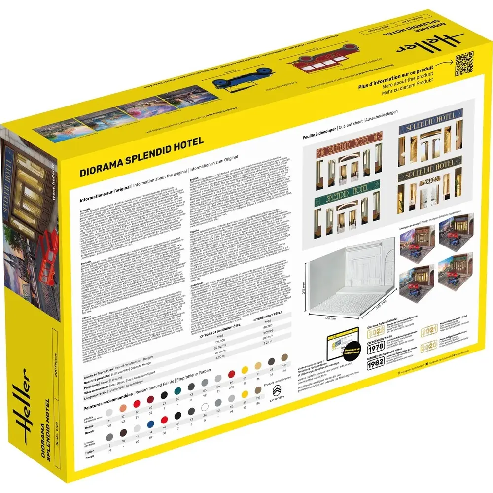 Diorama Splendid Hôtel - Heller 50330 - 1/24 - 2
