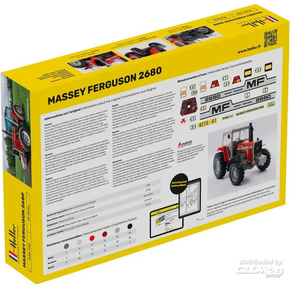  Massey Ferguson 2680 - HELLER 57402 - 1/24 - 2