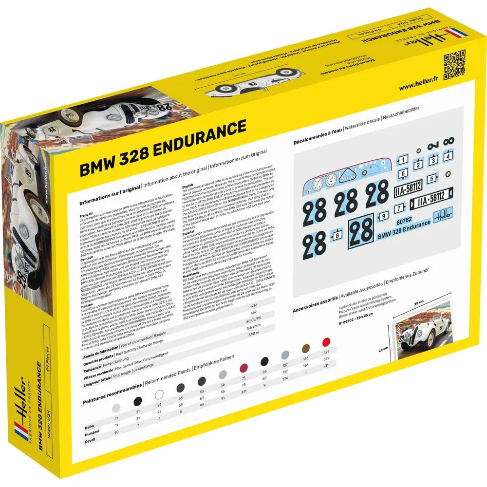 Kit de démarrage - BMW 328 Endurance - Heller 56782 - 1/24 - 2