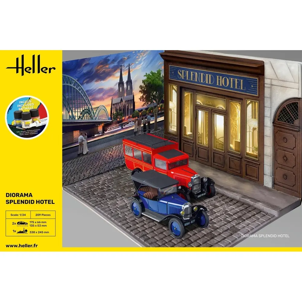 Starter Kit Diorama Splendid Hôtel - Heller 52330 - 1/24 - 3