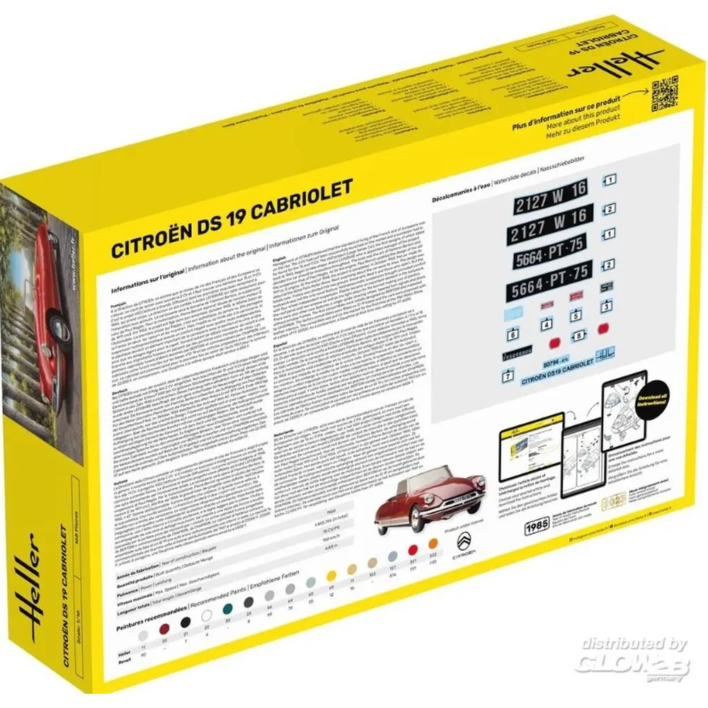  Citroen DS 19 Cabriolet - HELLER 56796 - 1/16 - 2