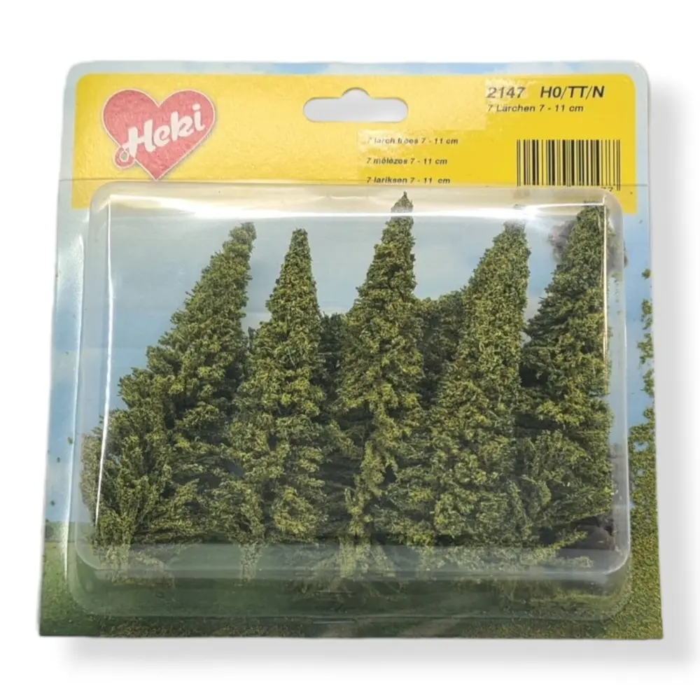 7 Mélèzes - Vert - HEKI 2147 - Échelle HO / TT / N - 70 à 110 mm - 3