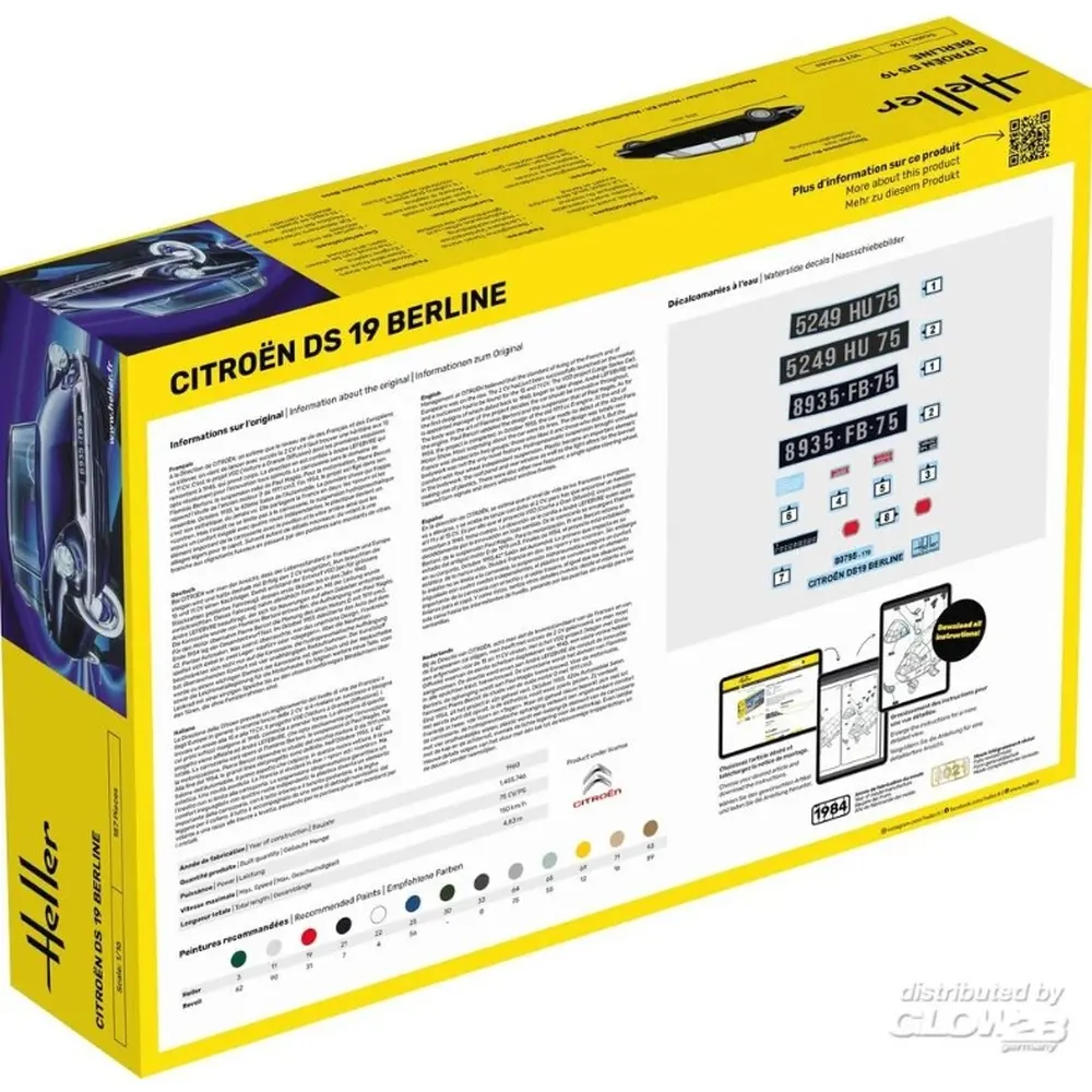 KIT Citroen DS 19 - HELLER 56795 - 1/16 - 2