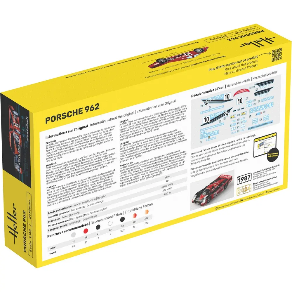 Porsche 962 - Heller 56109 - 1/43 - 2