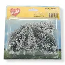8 Sapins enneigés - Blanc - HEKI 2161 - Échelle HO / TT / N - 70 à 120 mm - 2