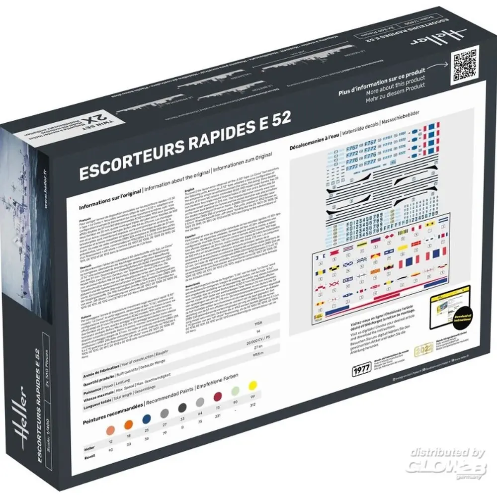 Escorteurs Rapides E 52 - HELLER 57094 - 1/400 - 2
