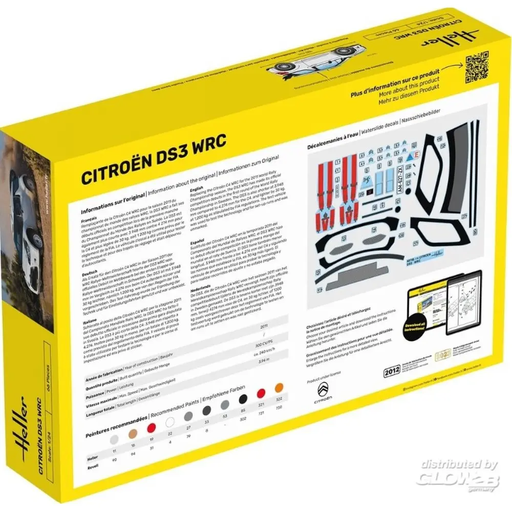 Citroen DS3 WRC - HELLER 56758 - 1/24 - 2