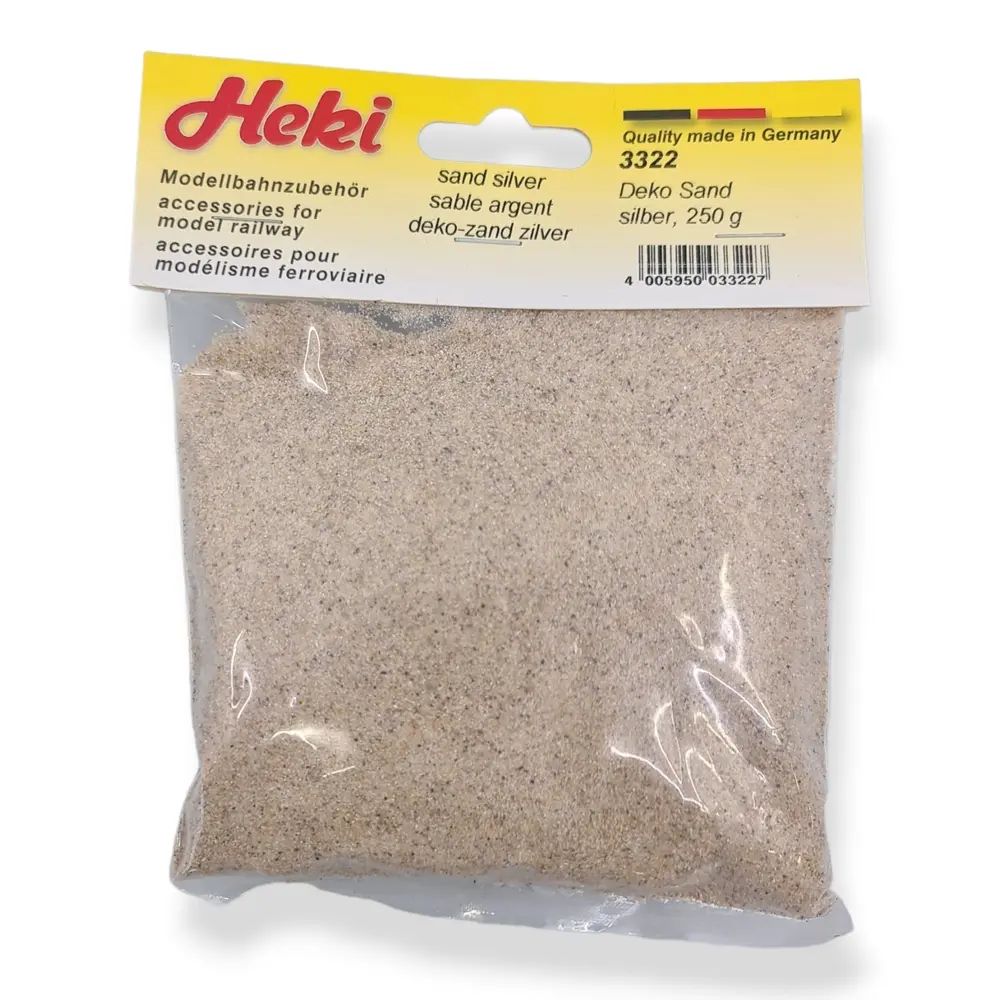 Sable Décoratif - Argent - HEKI 3322 - Échelle Universelle - 250 g - 2