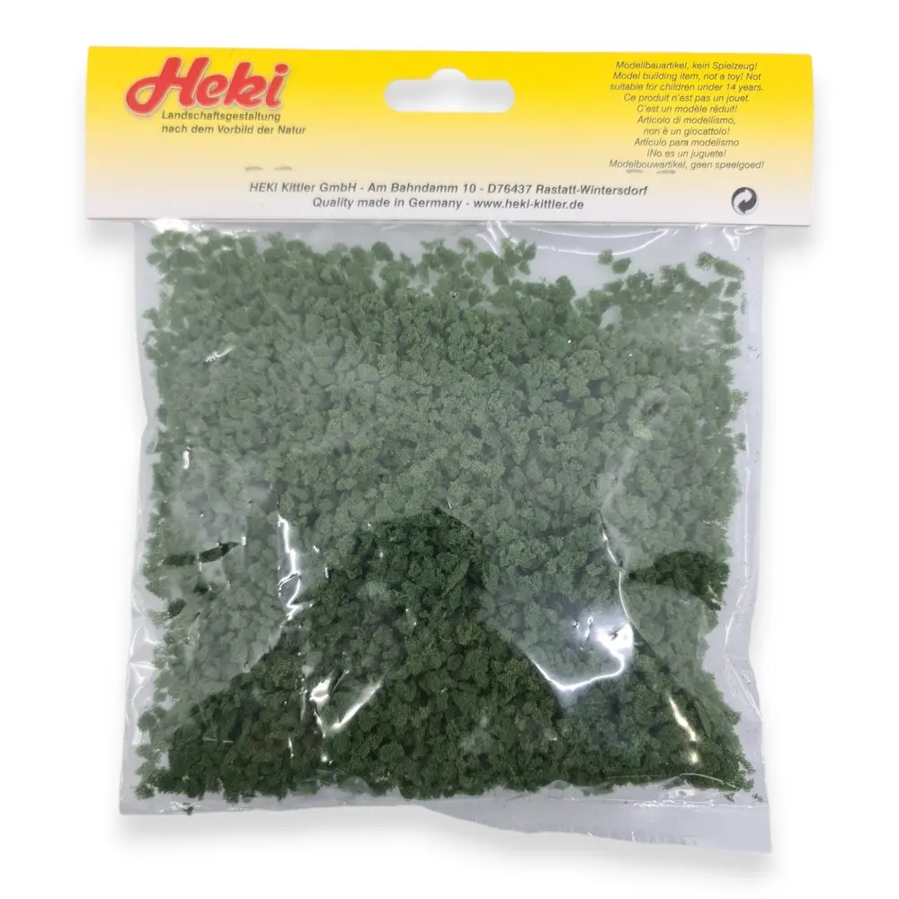Flocage - Flocons de feuillage moyen - Vert foncé - HEKI 3387 - Échelle Universelle - 3