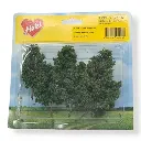 6 Aulnes à planter - Vert foncé - HEKI 1999 - Échelle HO / TT / N - 80 mm - 3