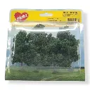 4 Arbres fruitiers - Vert foncé - HEKI 1931 - Échelle HO / TT / N - 90 à 110 mm - 3