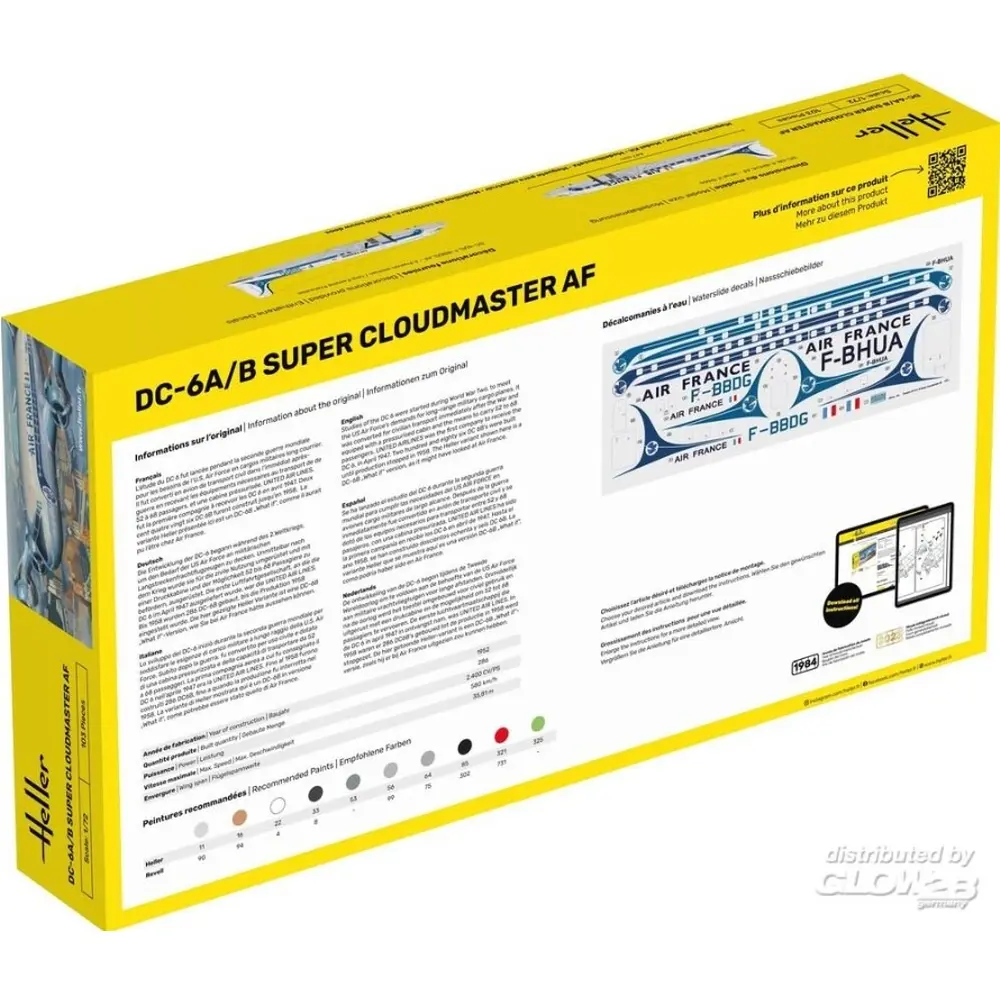 DC6 Super Cloudmaster AF - HELLER 56315 - 1/72 - 2