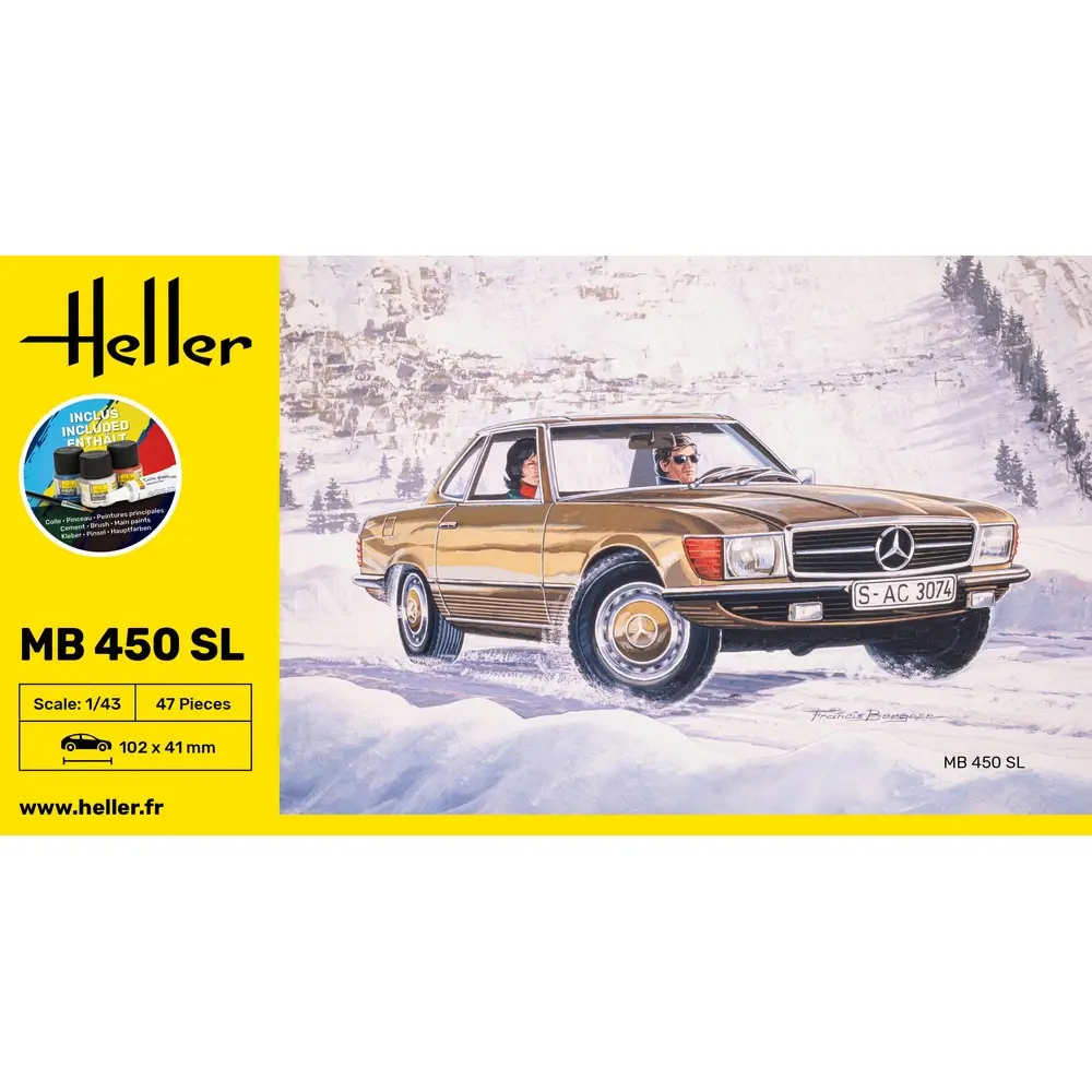 Starter kit MB 450SL - Heller 56171 - 1/43 - 3
