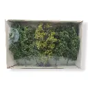 5 Arbres à feuilles - Vert moyen / clair - HEKI 1990 - Échelle HO / TT - 180 mm - 3