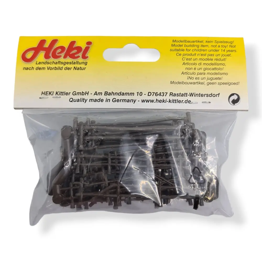 30 Clôtures - Noir - HEKI 3135 - Échelle HO - 3