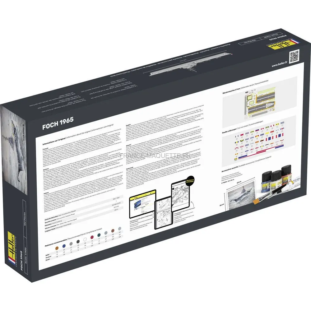 Kit de démarrage - Porte-Avion - Foch - Heller 57071 - 1/400 - 3