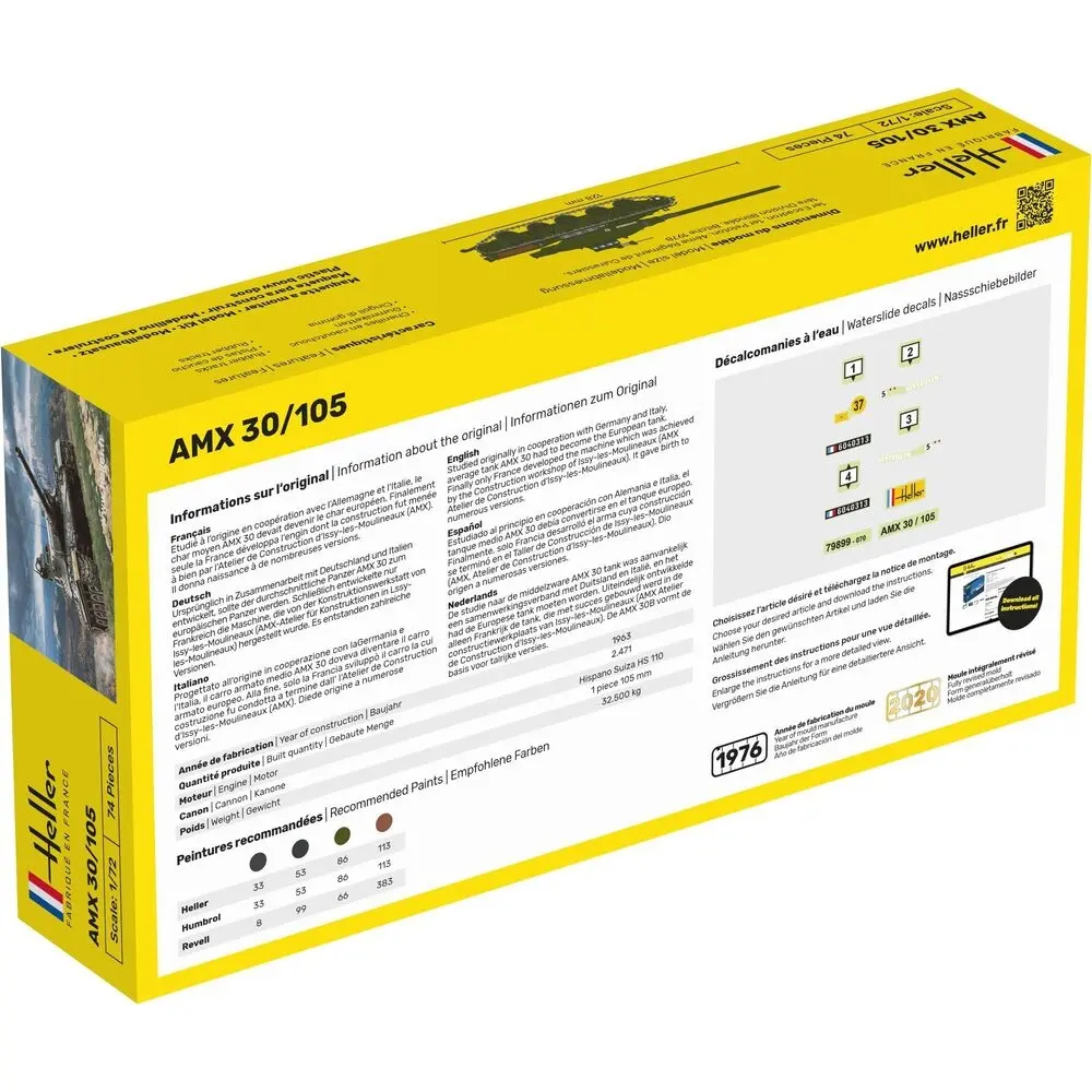 Starter Kit AMX 30/105 - Heller 56899 - 1/72 - 2