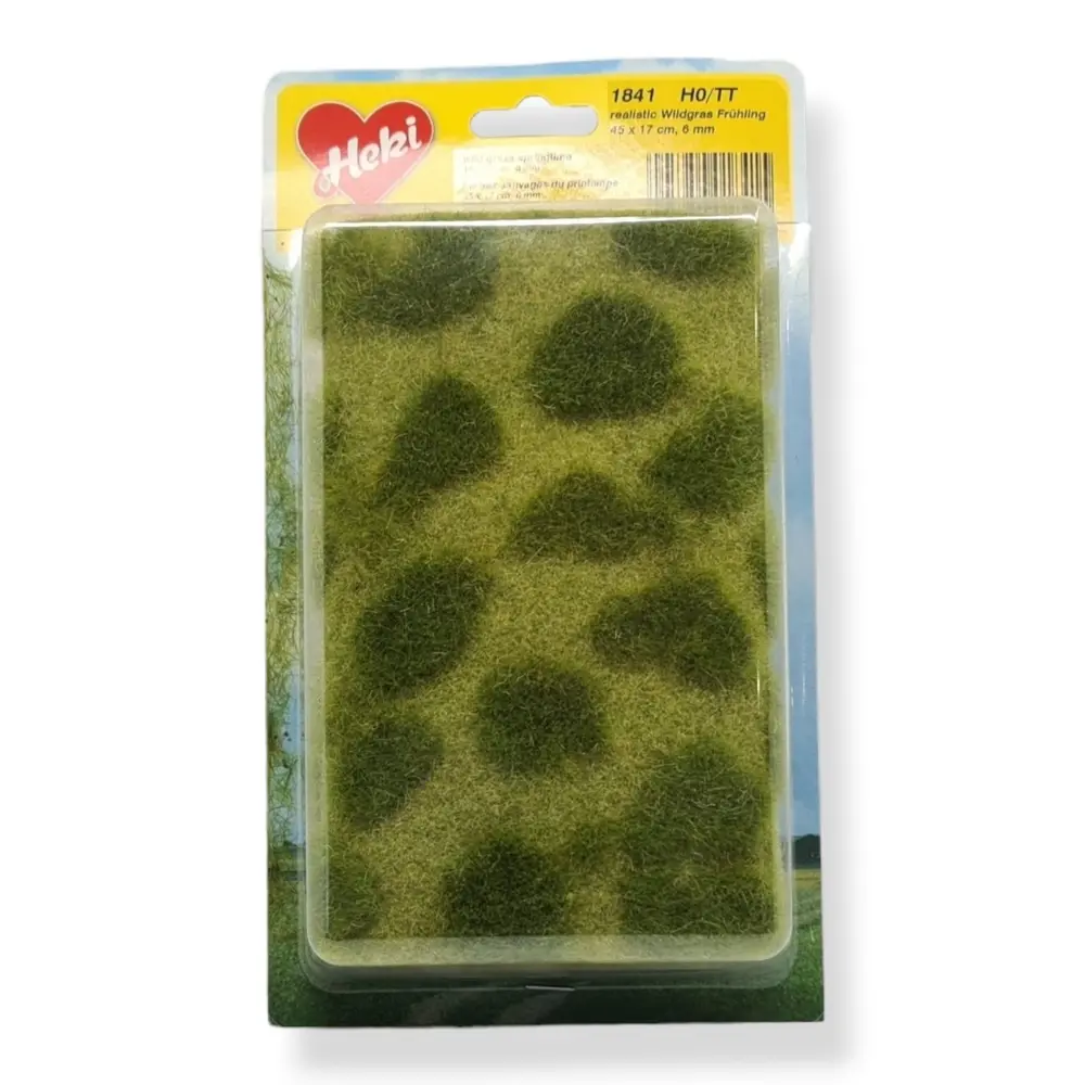 Tapis - Herbes sauvages du printemps - Vert - HEKI 1841 - Échelle HO / TT - 450x170 mm - 2