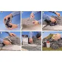 Feuilles de Roche Dolomit - HEKI 3503 - 80x35CM - HO : 1/87 & N : 1/160  - 2