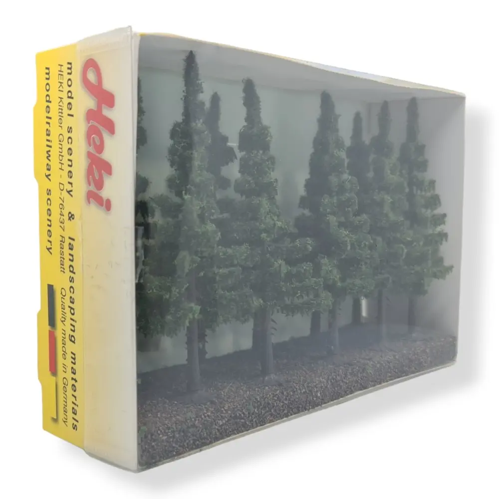 10 Épicéas - Vert foncé - HEKI 2139 - Échelle HO / TT / N - 120 mm - 2